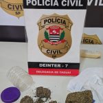 Homem é preso em flagrante por tráfico de drogas e agressão em Taguaí